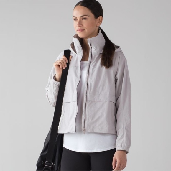lululemon athletica Jackets & Blazers - Lululemon womens chrome always effortless full zip hooded jacket 4